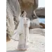Hanfu, Spring–Summer Daily Tencel Stand-Collar Robe with Gauze Ma mian Skirt