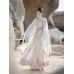 Hanfu, Spring–Summer Daily Tencel Stand-Collar Robe with Gauze Ma mian Skirt