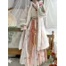 Winter Lined Song-Style Hanfu Set with Cross-Collar Jacket & Pleated Skirt
