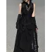 Hanfu, Ming-Style Stand-Collar Lightweight Printed Ma mian Skirt for Everyday Wear