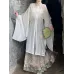 Spring/Summer Ming-Style Stand-Collar Hanfu with Sparkling Floral Embroidery & Horse-Face Skirt