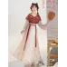 Printed Tang-Style Beizi & Eight-Slit Skirt Hanfu – Spring/Summer Daily