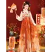 Thousand Maple Snow Embroidered Stand-Collar Jacket & Suspender Skirt Hanfu – Autumn/Winter Edition
