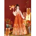 Thousand Maple Snow Embroidered Stand-Collar Jacket & Suspender Skirt Hanfu – Autumn/Winter Edition