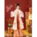Thousand Maple Snow Embroidered Stand-Collar Jacket & Suspender Skirt Hanfu – Autumn/Winter Edition