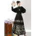 Hanfu, Ming-Style Daily-Use Improved Brocade Filigree Iridescent Ma mian Skirt Set