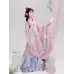 Gardenia Moon Wei-Jin Hanfu Set – Wide-Sleeve Ru, Waist-High Skirt & Embroidered Wrap