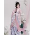 Gardenia Moon Wei-Jin Hanfu Set – Wide-Sleeve Ru, Waist-High Skirt & Embroidered Wrap