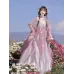 Northern & Southern Dynasties Embroidered Wide-Sleeve Hanfu with One-Piece Chest-High Skirt – Spring/Summer