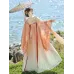 Northern & Southern Dynasties Embroidered Wide-Sleeve Hanfu with One-Piece Chest-High Skirt – Spring/Summer