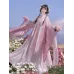 Northern & Southern Dynasties Embroidered Wide-Sleeve Hanfu with One-Piece Chest-High Skirt – Spring/Summer