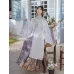 Ming-Style Cloud-Shoulder Wide-Sleeve Hanfu with Gold-Faux Floral Embroidery & Horse-Face Skirt – Summer