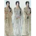 Hanfu, Song-Style Improved Pants and Skirt Ensemble in Ink-Dyed Plum Design for Spring–Summer Daily Wear