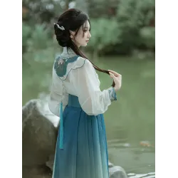 New Chinese-Style Hanfu Two-Piece Set – Feng He Ju