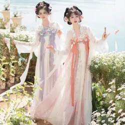 Hanfu, Qixiong-Style Flowing Han-Element Dress for Spring–Summer Daily Wear