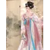 Hanfu, Ethereal Tang-Style Embroidered Cross-Collar Jacket with Waist-High Eight-Pleat Skirt for Spring–Summer Daily Wear