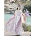 Qingdie Song-Style Hanfu – Waist-High Wide-Sleeve Top & Suspender Pleated Skirt